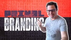 Ricardo Russio apontando para o termos Primal Branding